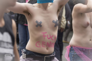 breasts protest