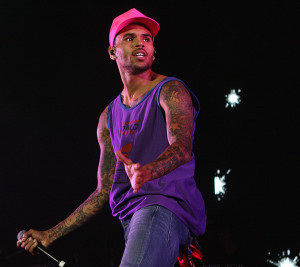 Chris Brown performing in Australia in 2012.