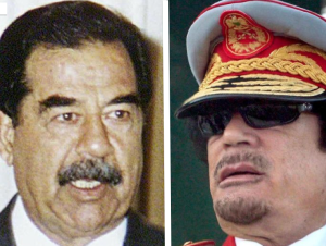 Saddam and Gaddafi