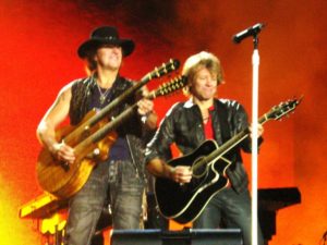Why have only one neck on your guitar when you can have two? Jon Bon Jovi and Richie Sambora Source: By Marjovi73 (Own work) [CC BY-SA 3.0 (http://creativecommons.org/licenses/by-sa/3.0)], via Wikimedia Commons