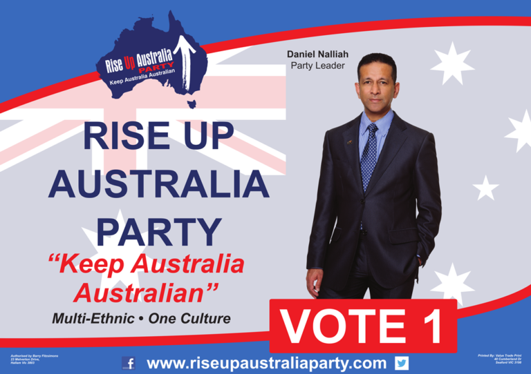 Rise Up Australia: “Keep Australia Australian”