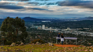 The Canberra "skyline" has often been compared to those of Woollongong and Box Hill.