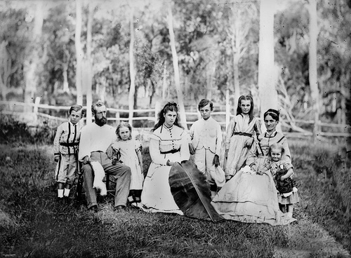 Selector and his family in the Beenleigh district, ca.1872 by State Library of Queensland, Australia Australian settlers photo