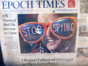 An Epoch Times front page featuring Luna Lovegood. Whose fictional father runs a fictional newspaper, which ironically is still more truthful than the Age.