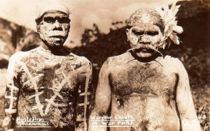 Aborigines wearing war paint... wait, what?