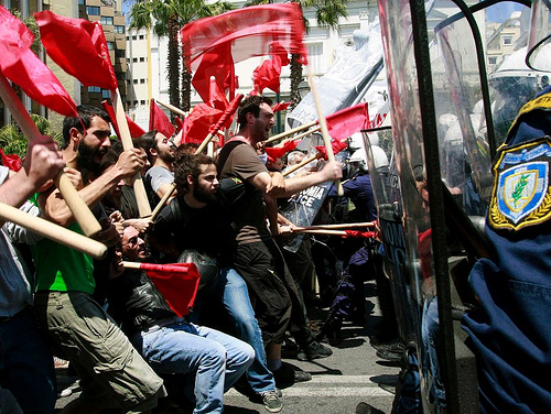 Riot greece photo