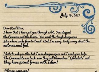 Quote of the Day: Real Men, We Need You, The Commies Are Back