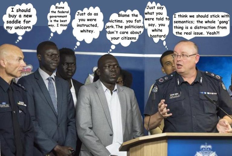 Sudanese Gangs – “Apart from race, they’re Australian.”