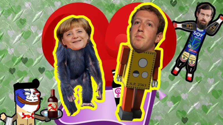 Zuckerberg and Merkel are in LOVE, with a Safe New World