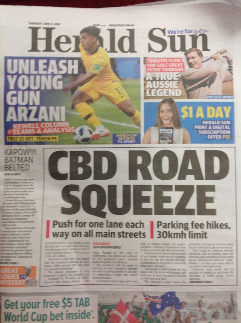 Australia’s suicide in one front page