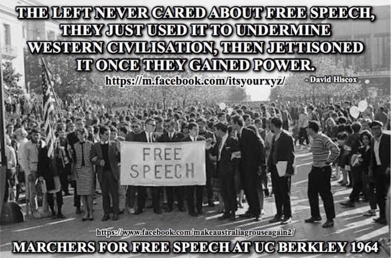 Quote of the Day: The left never cared about free speech