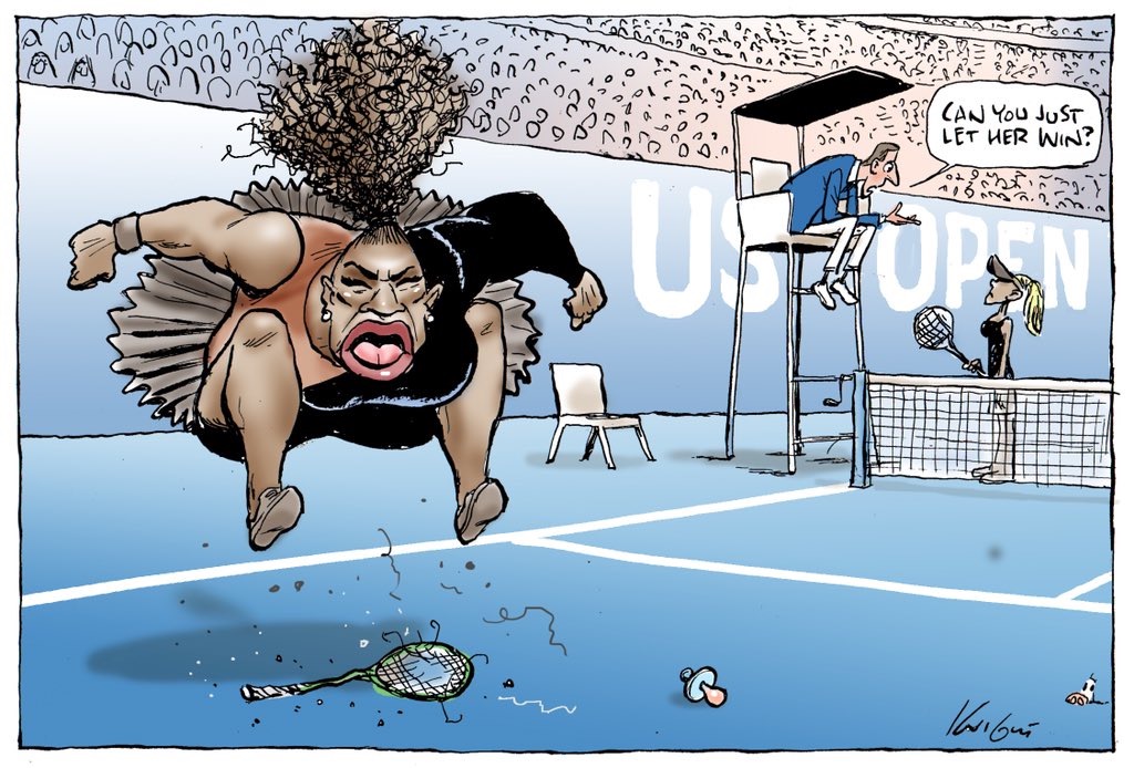 Quote of the Day: Mark Knight nails Serena Williams