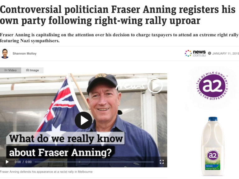 Fraser Anning is the end of the controlled political consensus