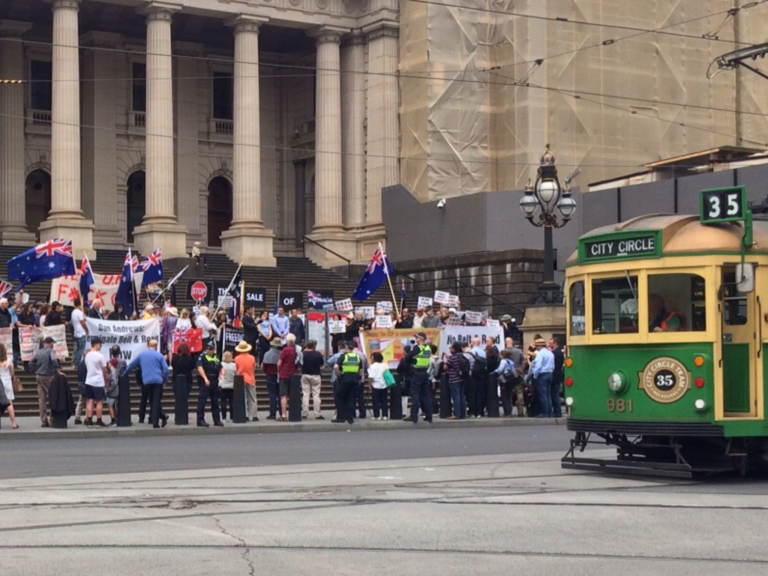 CivNat protest against China’s BRI in Melbourne