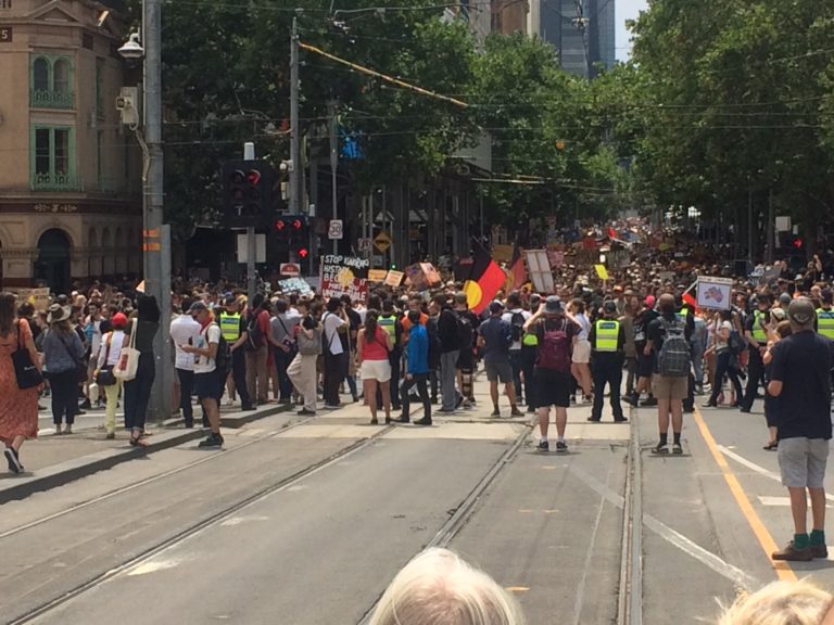 Anti-Australia Day marchers are ugly losers