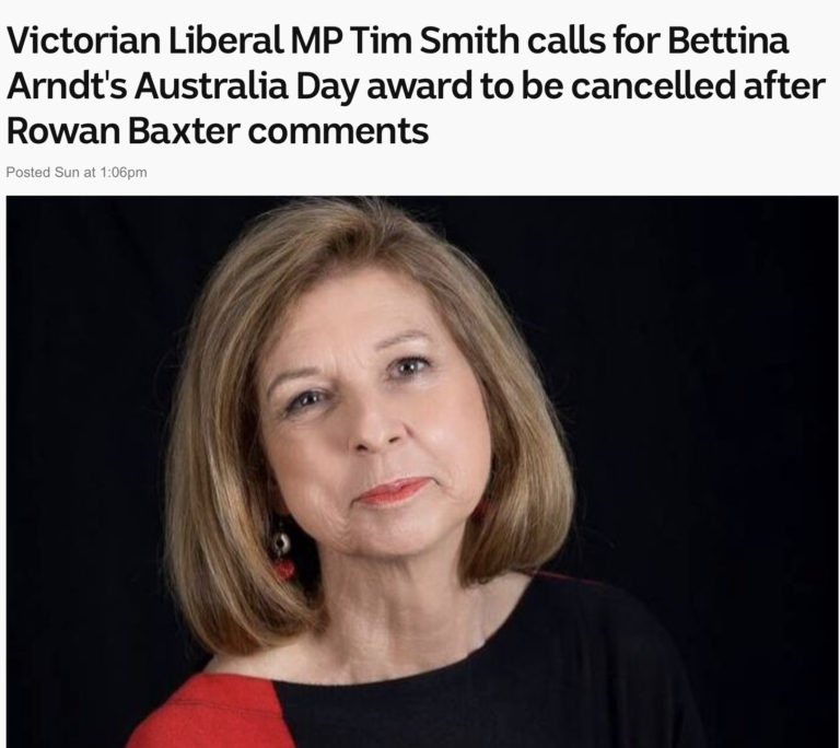 Australian conservatives unite with the ideological left to punish a woman for speaking