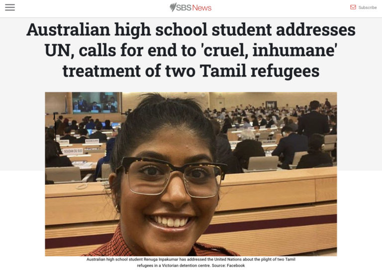 Tamil claims she’s Aussie, goes to UN, demands we let in more Tamils