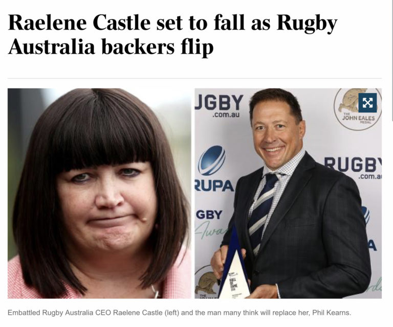 Rugby Australia is gunna ditch the witch