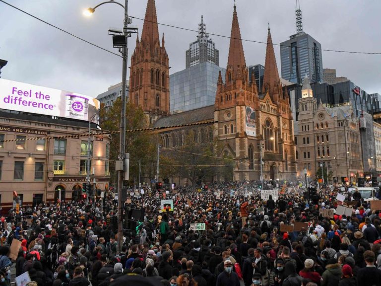 “Stay Safe and Stay Home” says Melbournian who marched in public protest with thousands of others