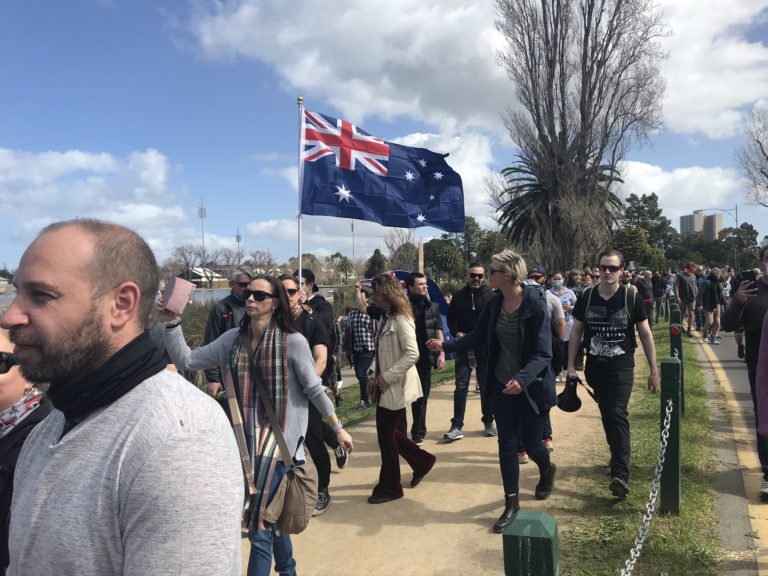 Thousands March in Melbourne for Freedom Day