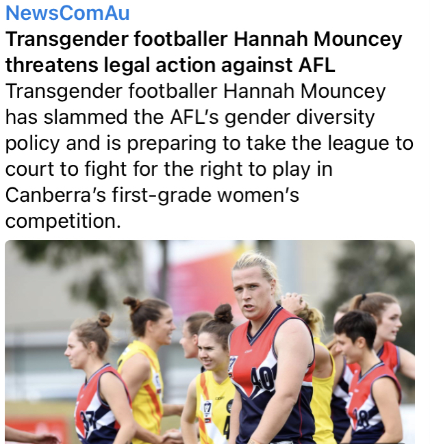 All the virtue signalling in the world can’t save the AFL from that Mouncey bloke