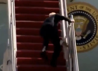 Biden fell down the stairs: It’s fishy because the Lying Press actually reported it