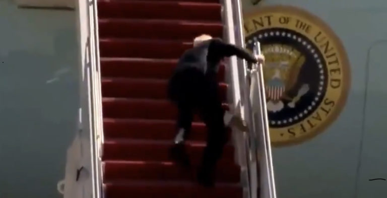 Biden fell down the stairs: It’s fishy because the Lying Press actually reported it