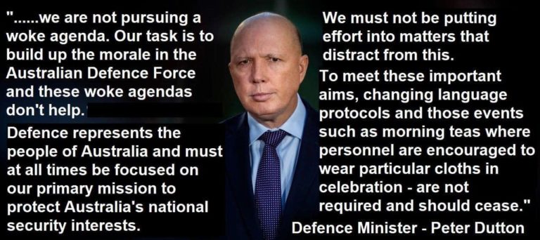 Peter Dutton reminds the army that it might need to fight a war