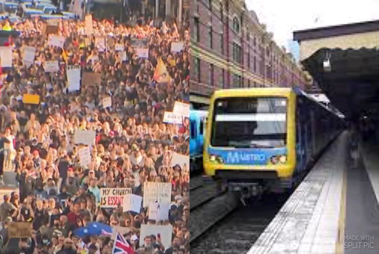 Victorian Government FREAKS OUT: Suspends Public Transport for Saturday Protest