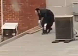 Brave Orthodox Jew escapes gassing by Victoria Police