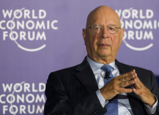 Klaus Schwab rushed to hospital after fit of Maniacal Laughter