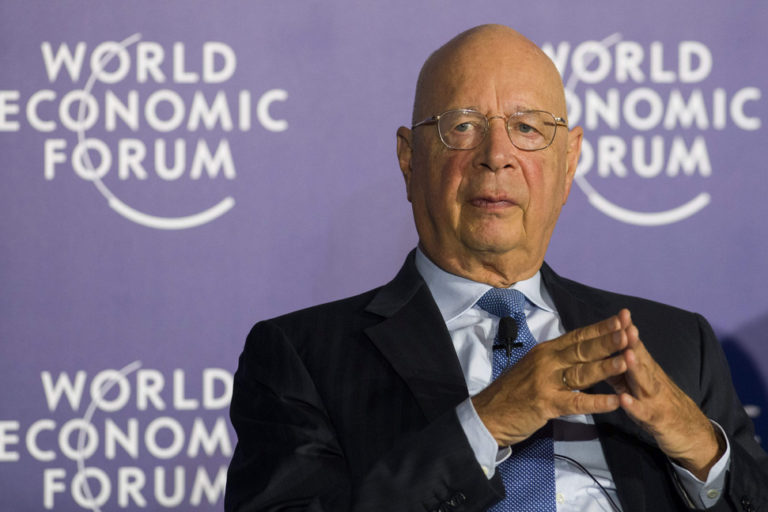 Klaus Schwab rushed to hospital after fit of Maniacal Laughter