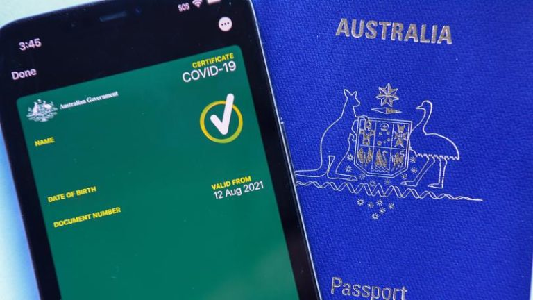 VACCINE PASSPORTS for International Travel for Aussies who GET THE JAB