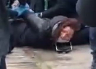 DIFFICULT TO WATCH: The moment a Melbourne woman cries out for help from Avi Yemini