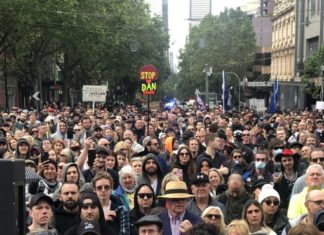 MELBOURNE: MASSIVE FREEDOM RALLY was Peaceful because Police did not Initiate Violence