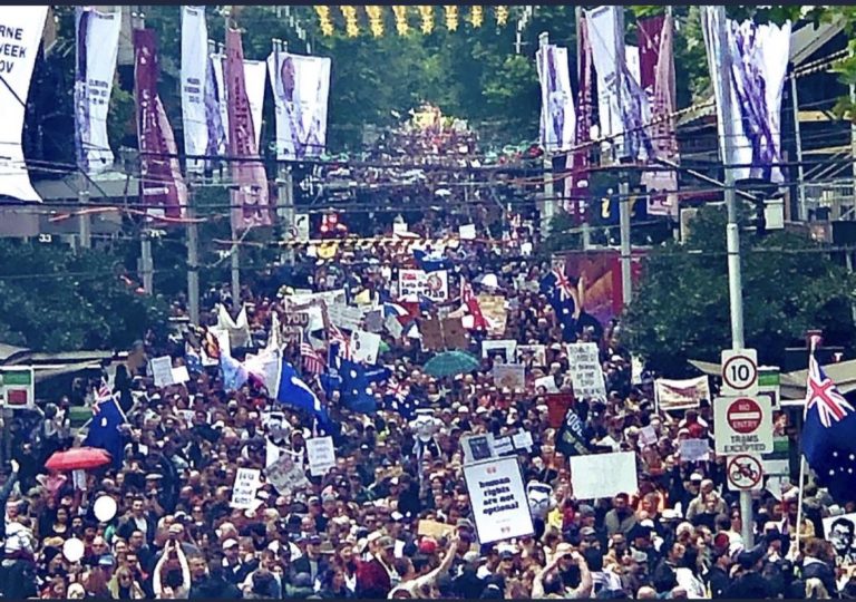 MELBOURNE AWAKENs: 40,000 Protest To Sack Dan Andrews