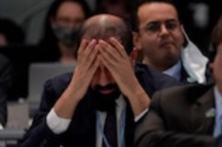 Grown Man Cries at COP26 because Coal Hurt His Feelings