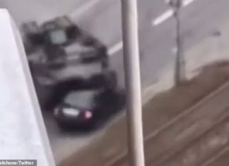 FACT CHECK: Russian Tank which crushed car appears to be an accident