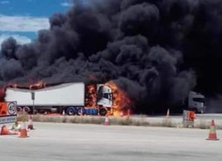 COVID INFERNO: Trucks Explode At Covid Checkpoint