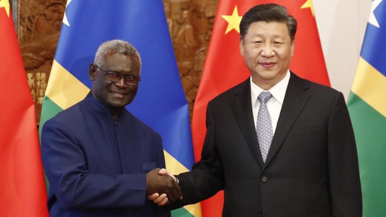 CHINA TIGHTENS THE NOOSE: Signs Security Deal With Solomon Islands