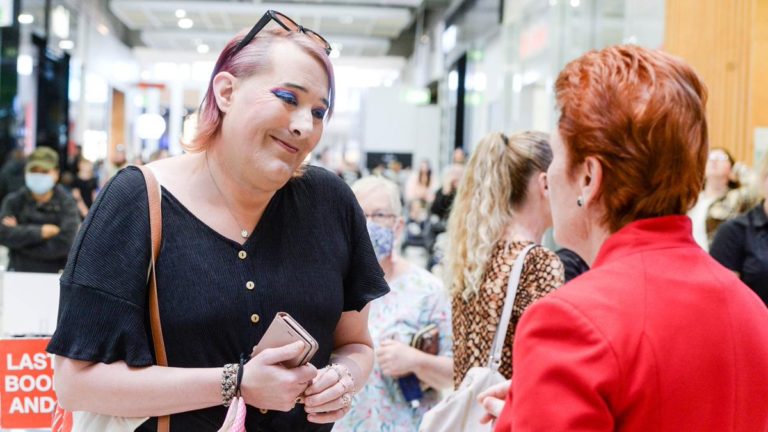 Tranny Chucks Tantrum At Pauline Hanson