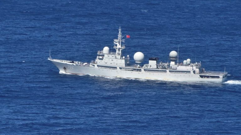 Chinese Spy Ship tracked off WA coast