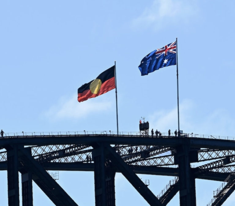 Decolonisation: Aboriginal “flag” to replace state flags on Sydney Harbour Bridge and Westgate Bridge