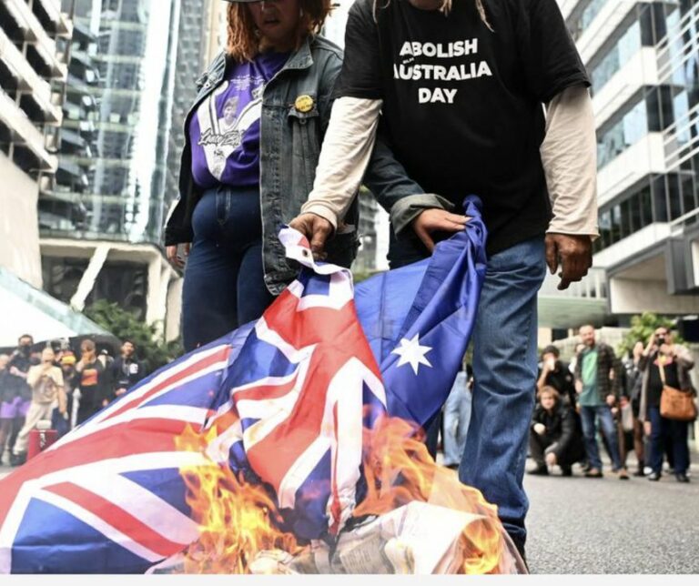 Another important day for White people, another flag burning