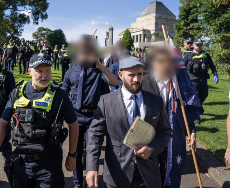 Victoria Police Defile Shrine Again: Harass EAM members on Anzac Day